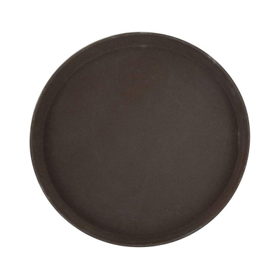 Picture of Round Tray Fiber Non-Slip Brown 18.0" - 1800CTUSA