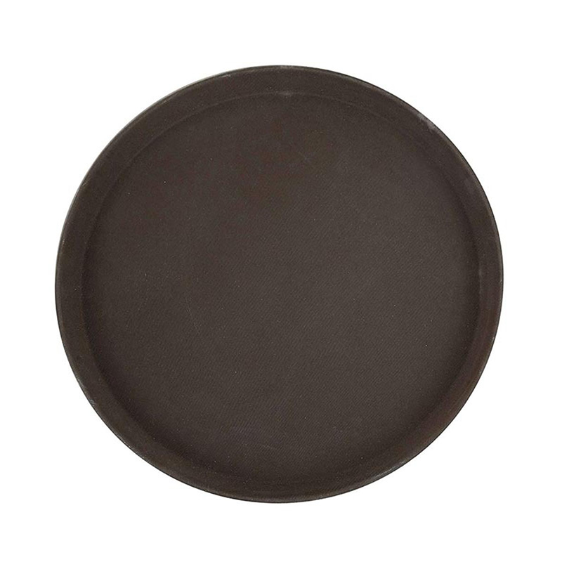 Picture of Round Tray Fiber Non-Slip Brown 16.0" Round Tray - 1600CTUSA
