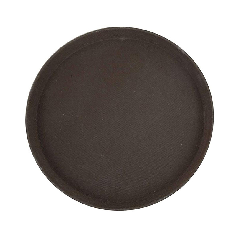 Picture of Round Tray Fiber Non-Slip Brown 11.0" Tray - 1100CTUSA