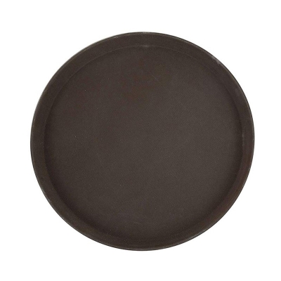 Picture of Round Tray Fiber Non-Slip Brown 11.0" Tray - 1100CTUSA