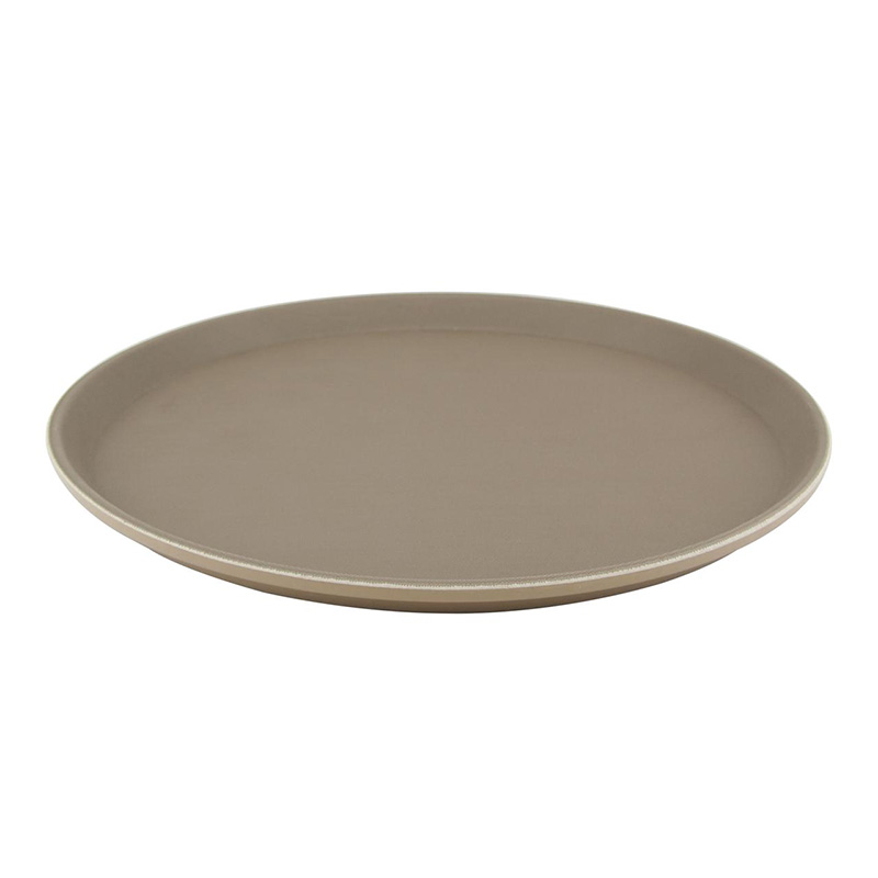 Picture of Tray Fiber Non-Slip Brown 11" Round 1100CTUSA