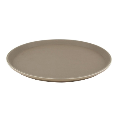 Picture of Tray Fiber Non-Slip Brown 11" Round 1100CTUSA