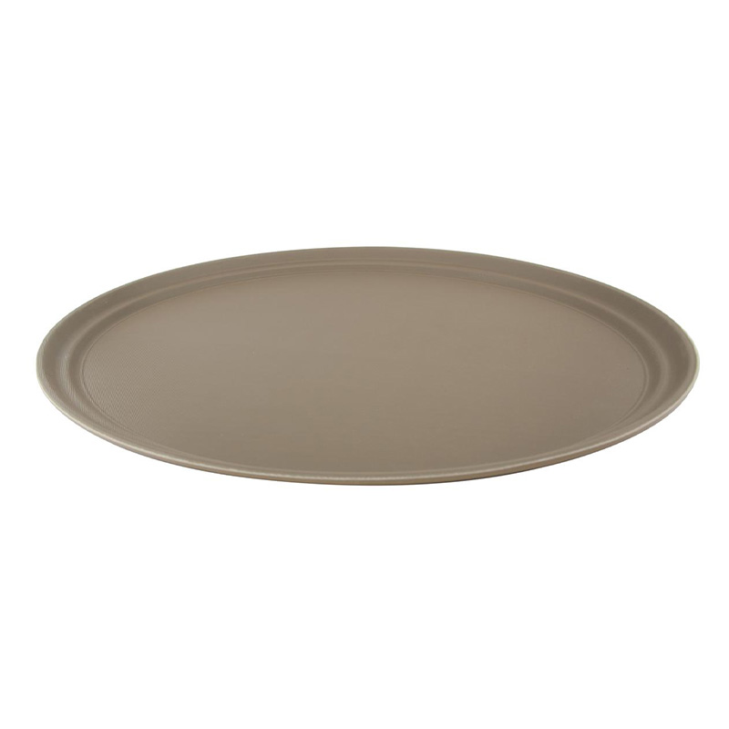 Picture of Tray Fiber Non-Slip Brown 16.0" Round 1600CTUSA