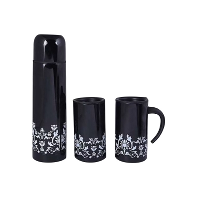 Picture of Ocean Vacuum Flask with Mug Set Black – RG171B