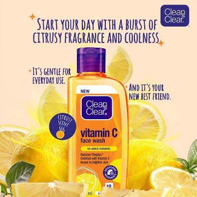 Clean & Clear Vitamin C Face Wash 100ml IDConline shop bangladeshothoba.com