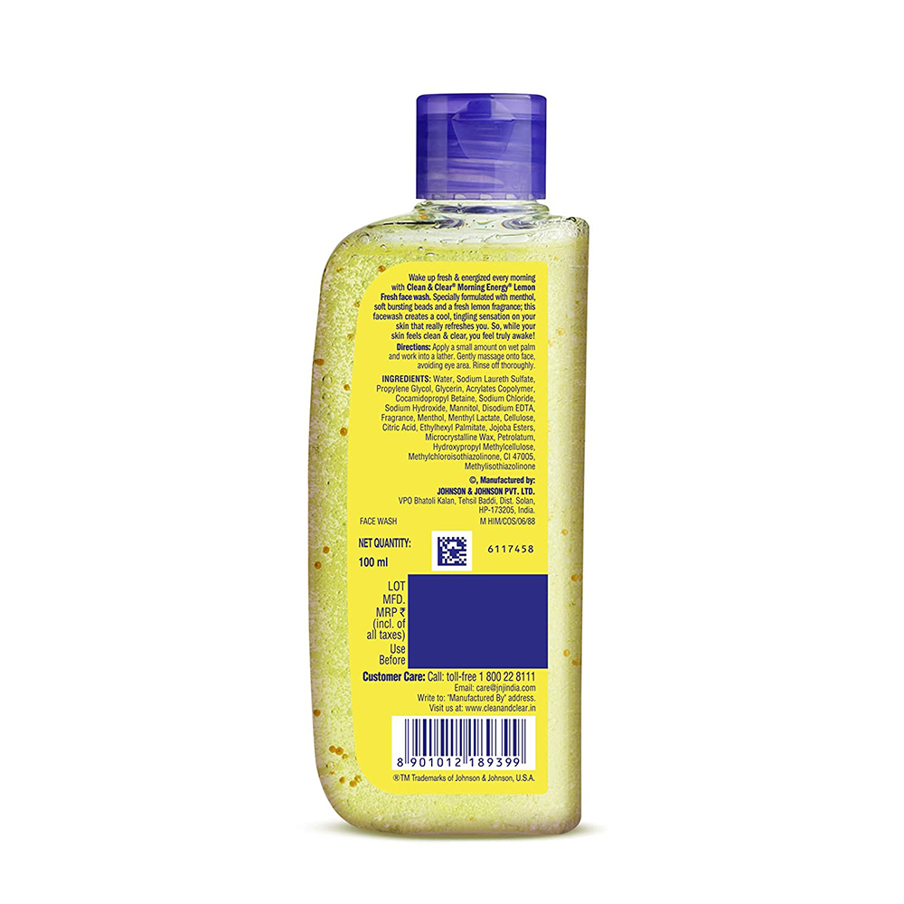 Clean & Clear Morning Energy Lemon Fresh Face Wash 100ml IDConline shop bangladeshothoba.com