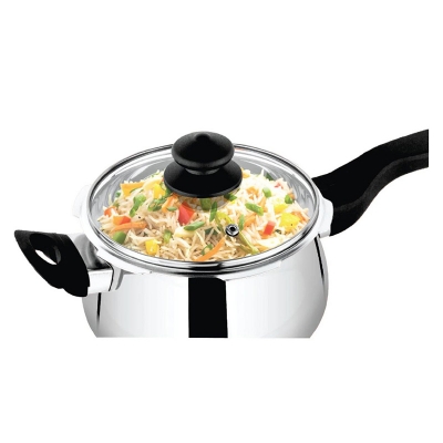 Picture of Stainless Steel Pressure Cooker 3.5 Ltr (2-in-1) | Durable, Efficient & Versatile for Fast Cooking - SPCH3522
