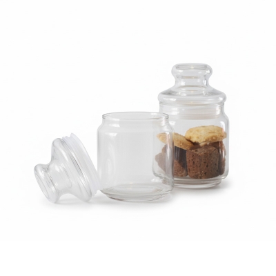 Picture of Ocean Pop Jar with Glass Lid - 500ml | Single Piece | Airtight & Durable Storage Solution, 5B2517