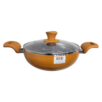 Picture of Ocean Non Stick Wok 26cm With Lid - Orange Color - ONW26O