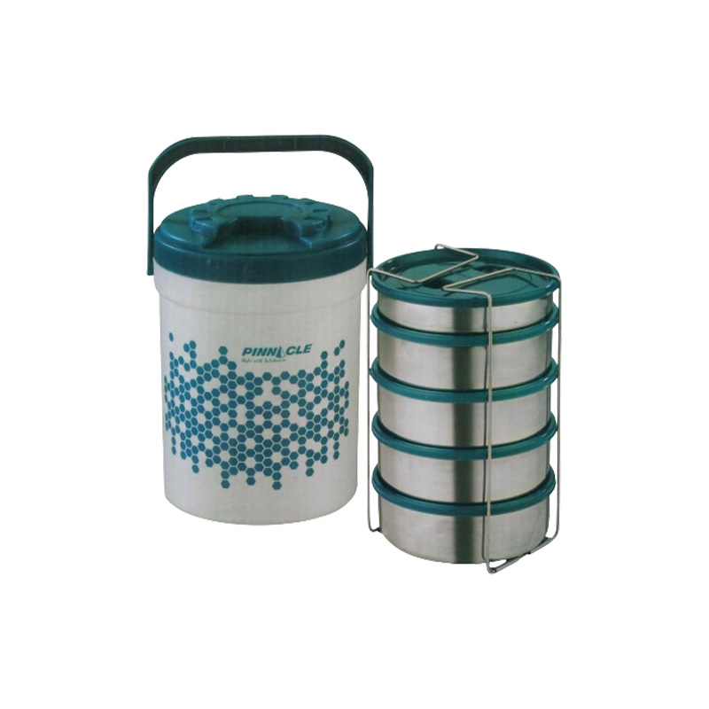 Picture of Pinnacle Leak-Proof Lunch Box, 5 Layers, Blue | Spacious & Durable for Organized Meal Storage - PT1801