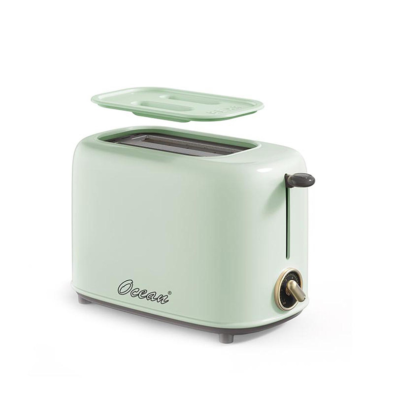 Picture of Ocean 2-Slice Bread Toaster with Dust Cover | Compact, Durable & Easy to Clean - OBTC02W1
