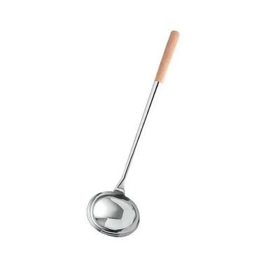 Picture of Zebra Chinese Ladle 5″ Wooden Handle - 105313