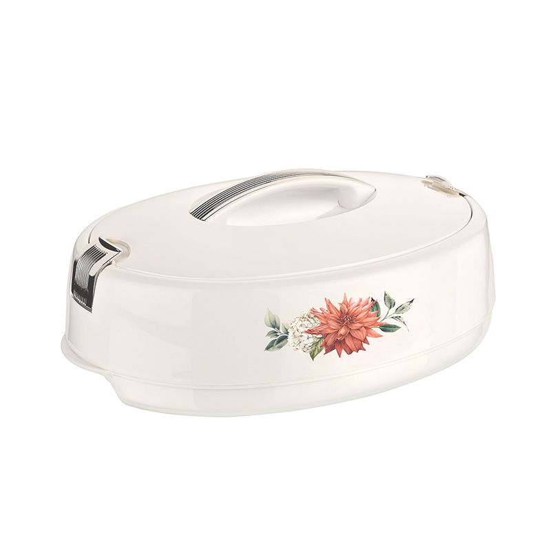 Picture of Asian Elegant Casserole Oval Hotpot 5.0 Ltr White-BEiGE – DLX5000