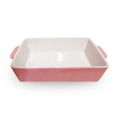Picture of Versatile Ceramic Dish Pink Color | Microwave Oven Proof- YQ3162