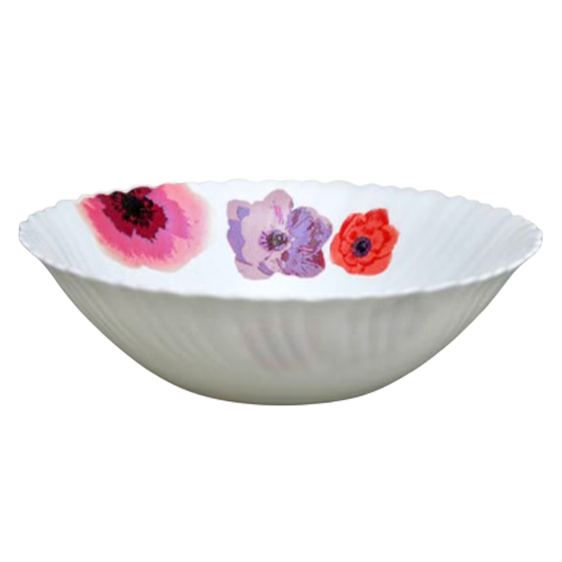 Picture of Opal Glass Flat Bowl - 9.5″ Single Piece | Elegant & Durable | Ideal for Serving Large Meals & Salads - LHDW95/805