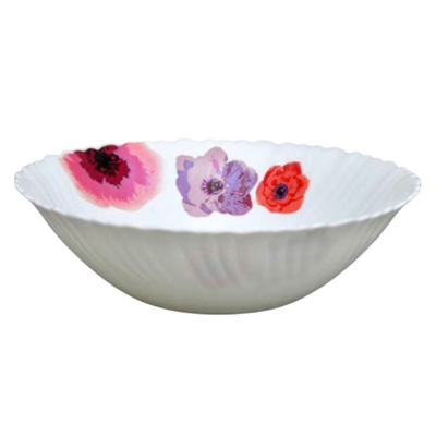 Picture of Opal Glass Flat Bowl - 9.5″ Single Piece | Elegant & Durable | Ideal for Serving Large Meals & Salads - LHDW95/805