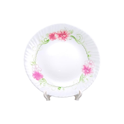 Picture of Opal Glass Dessert Plate (Half Plate) - Single Piece | Elegant & Durable | Perfect for Serving Desserts - LHP75/809