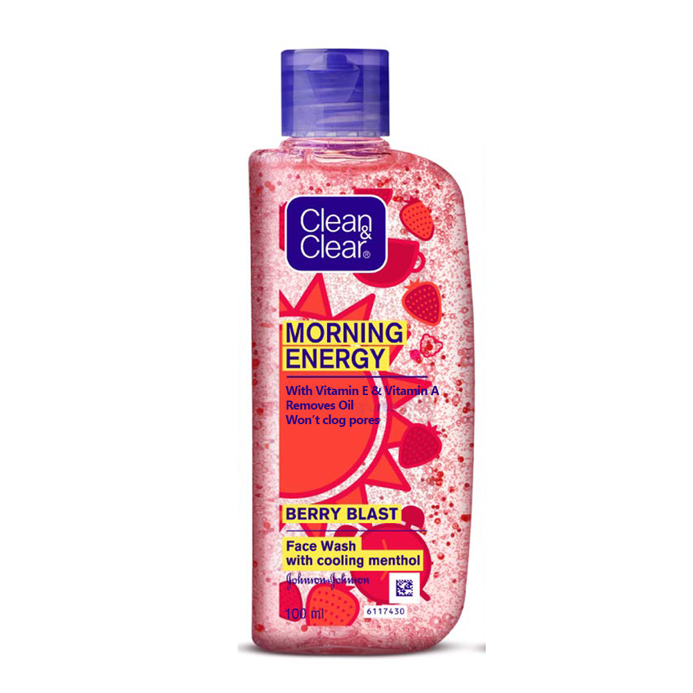 Clean & Clear Morning Energy Berry Blast Face Wash 100ml IDConline shop bangladeshothoba.com