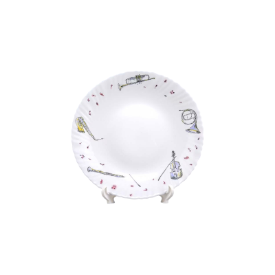 Picture of Elegant 19 cm flat opal glass dessert plate – LHP75/821