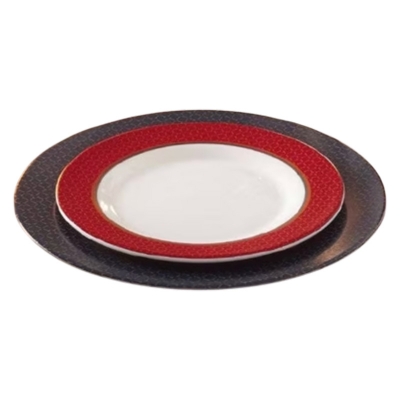 Picture of Tempered Alto Rub.Bone Dessert Plate – J3739