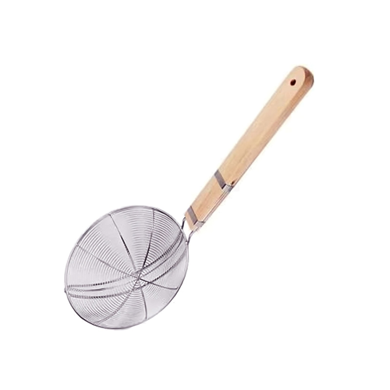 Picture of Commercial Stainless Steel Strainer with Wooden Handle – BW1222