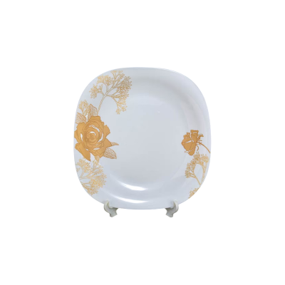 Picture of Flower Printed Ceramic Plate Square Shape 11″ – FFP115/3093