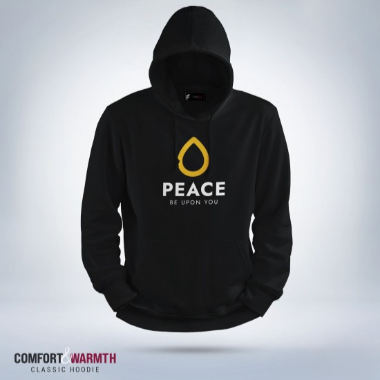 Picture of “Peace Be Upon You” Islamic Hoodie (Black)