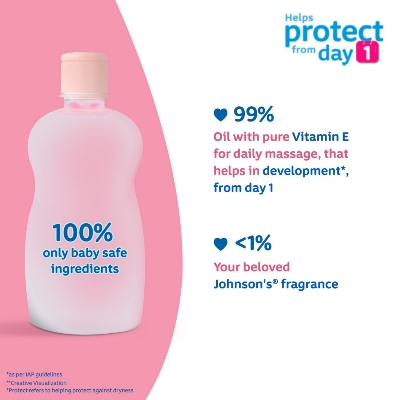 Johnson's Baby Oil with Vitamin E 50ml IDConline shop bangladeshothoba.com