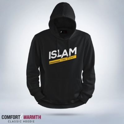 Picture of “Islam the light” Islamic Hoodie (Black)