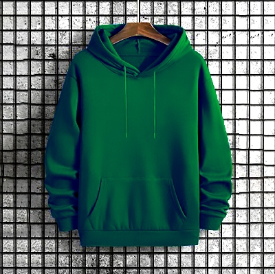 Picture of Stylish Premium Quality Solid Color Hoodi (Green)