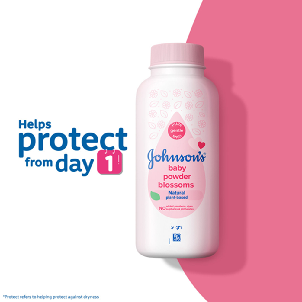 Johnsons Baby Powder Blossom Natural Plant Based 50 gm IDConline shop bangladeshothoba.com