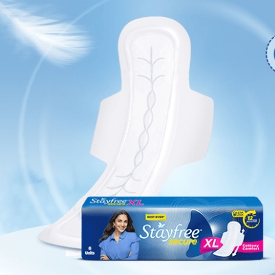 Stayfree Secure Cottony Comfort XL Thick Sanitary Napkins, with Wings 6 pads IDConline shop bangladeshothoba.com