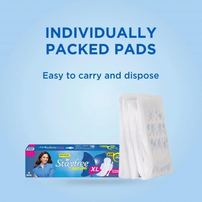Stayfree Secure Cottony Comfort XL Thick Sanitary Napkins, with Wings 6 pads IDConline shop bangladeshothoba.com