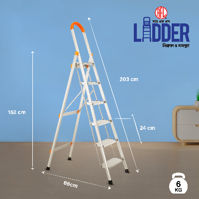 Picture of RFL House Hold Ladder 6 Step Wide 