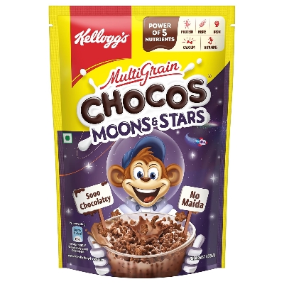 Kellogg's Chocos Moon & Stars Chocolate Breakfast Cereal 360gm IDConline shop bangladeshothoba.com