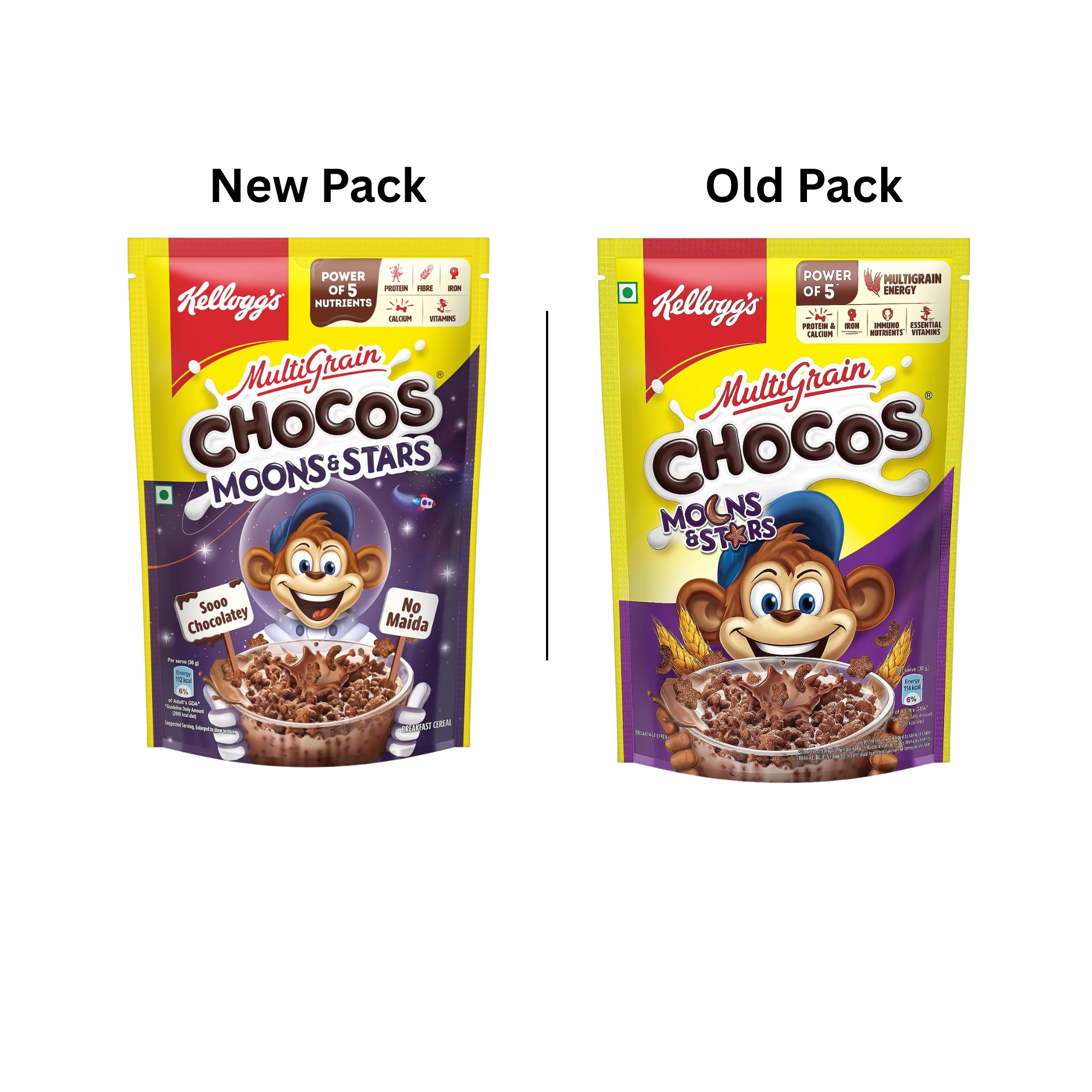 Kellogg's Chocos Moon & Stars Chocolate Breakfast Cereal 360gm IDConline shop bangladeshothoba.com