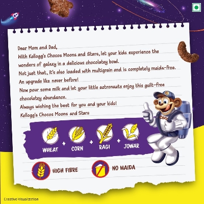 Kellogg's Chocos Moon & Stars Chocolate Breakfast Cereal 360gm IDConline shop bangladeshothoba.com