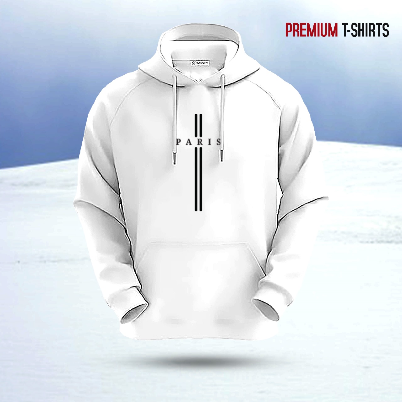Picture of "PARIS" Islamic Hoodie (White)