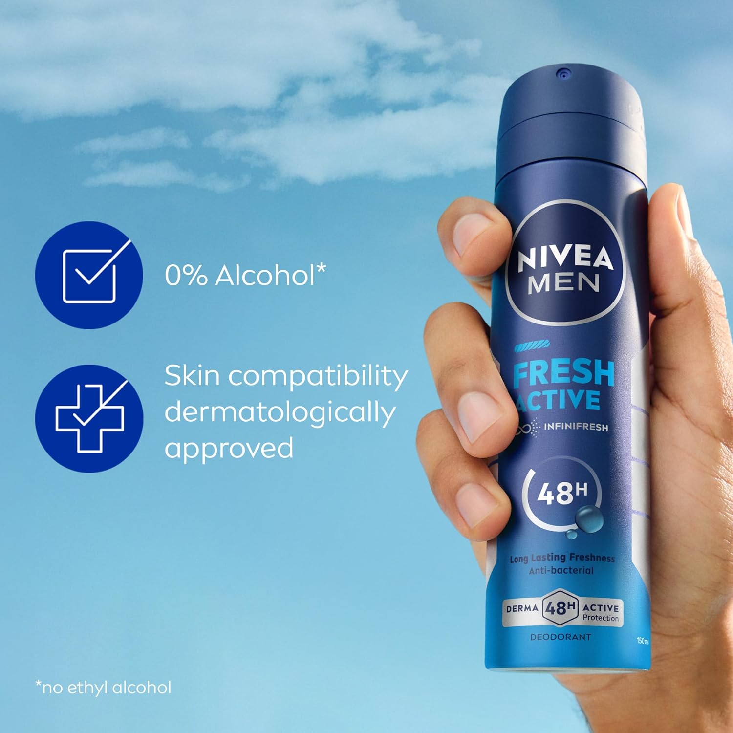 NIVEA MEN Body Spray Fresh Active 150ml IDConline shop bangladeshothoba.com