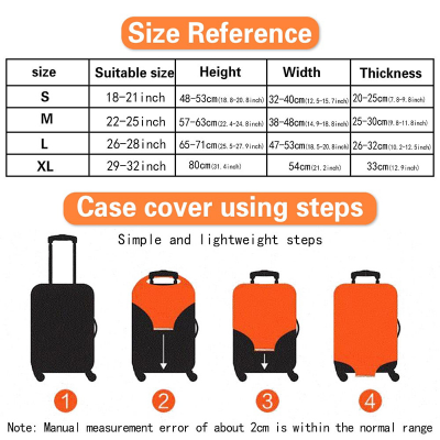 Picture of professional Luggage Cover (18 Inches - 32 Inches) Elastic Suitcase Cover Protective Travel Dust Cover for Luggage Bag Cases Cover