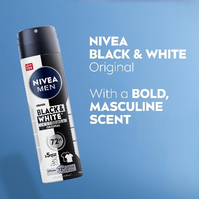 NIVEA MEN Body Spray Black & White Invisible 150ml IDConline shop bangladeshothoba.com