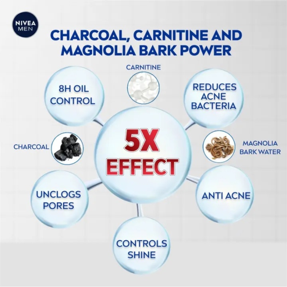 Nivea Men Acne Oil Clear Anti Acne Facial Foam 100g IDConline shop bangladeshothoba.com