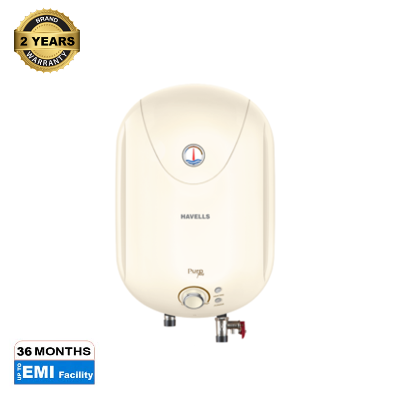 Picture of Havells 15 Liter Puro Plus Geyser Stainless Steel Body  Ivory