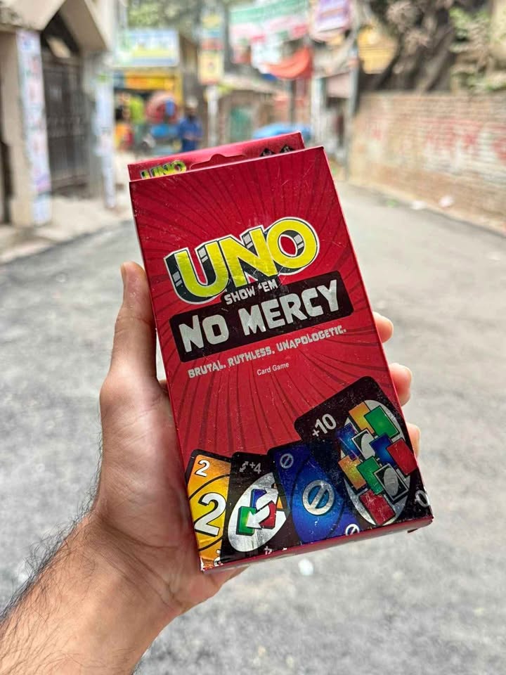 Picture of UNO Show ‘em No Mercy Card Game Wholesale Price Family Parties and Travel with Extra Cards - Uno No Mercy 168 Cards