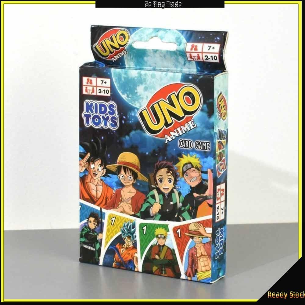 Picture of UNO Anime Card Game One Piece Naruto Dragon Ball Demon Slayer Uno Card Games 110 Cards