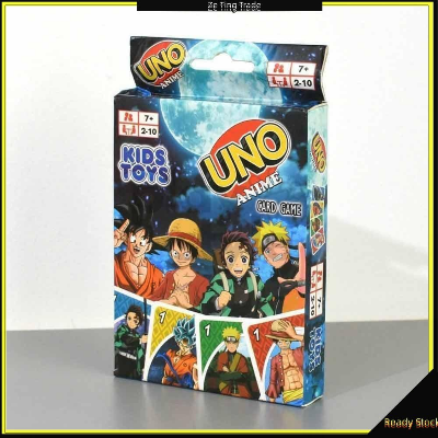 Picture of UNO Anime Card Game One Piece Naruto Dragon Ball Demon Slayer Uno Card Games 110 Cards