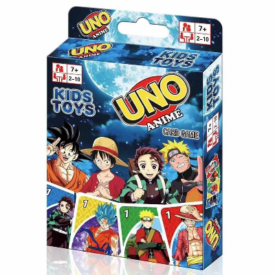 Picture of UNO Anime Card Game One Piece Naruto Dragon Ball Demon Slayer Uno Card Games 110 Cards