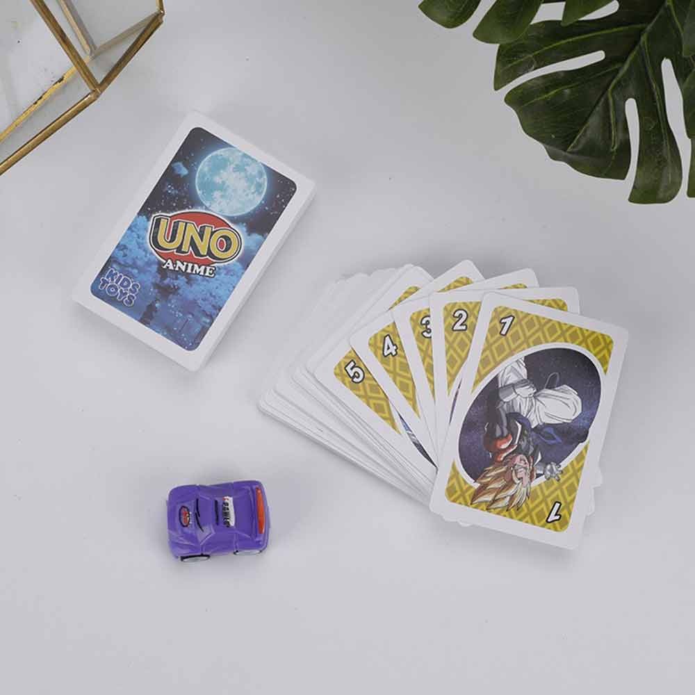Picture of UNO Anime Card Game One Piece Naruto Dragon Ball Demon Slayer Uno Card Games 110 Cards