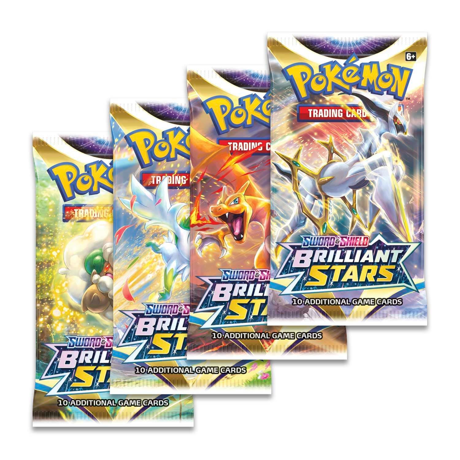 Picture of Pokemon TCG Sword And Shield Brilliant Stars 32 Cards in 4 Pack Mastercopy