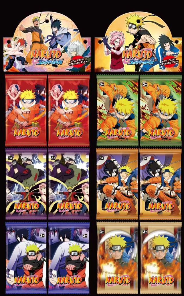 Picture of Naruto Anime TCG Card Game English Version - 4 Packs 32 Cards